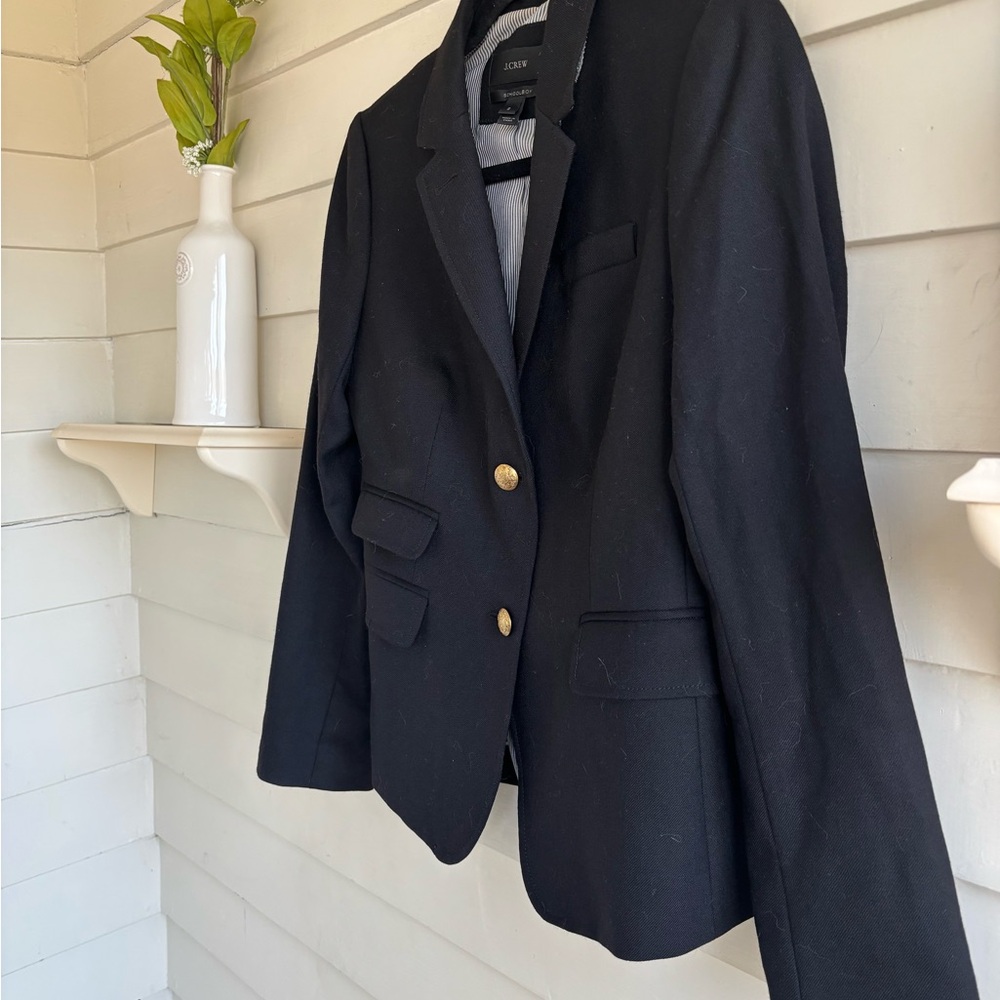 J. Crew SchoolBoy Black Blazer Jacket Women’s Size 2 - Picture 4 of 13